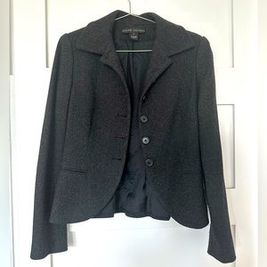Ralph Lauren charcoal blazer - camel hair & wool